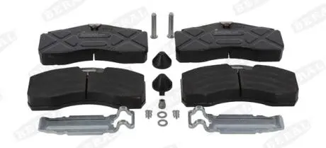 Комплект тормозных колодок, дисковый тормоз BERAL BCV29287TK