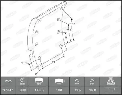 Автозапчасть BERAL KBL1734711561