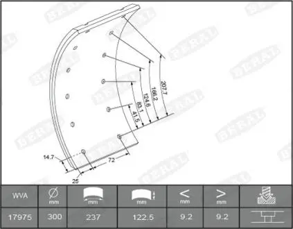 Автозапчасть BERAL KBL1735111561