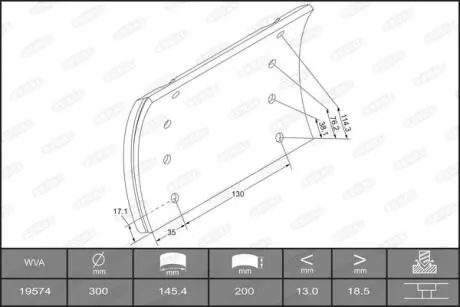 Автозапчасть BERAL KBL1957401517