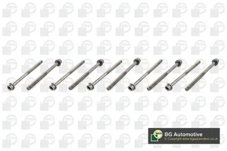 Комплект болтів з головкою системи TORX з чорного металу BGA BK1402
