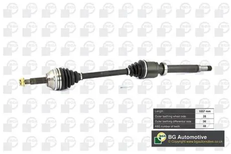 Піввісь BGA DS2351RA