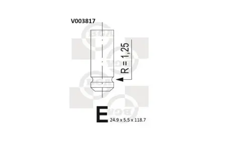 Клапан выпускной BGA V003817