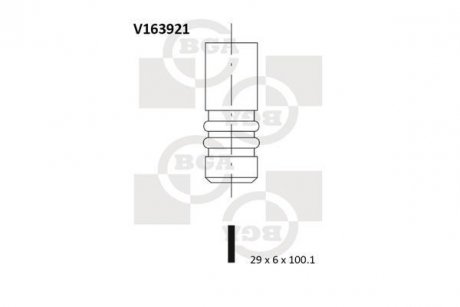 Клапан двигателя BGA V163921 (фото 1)