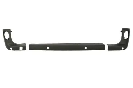 Накладка бампера задн (комплект, з отворами для парктроніка, пластик, чорн, сертифікат TÜV) MERCEDES CITAN W415 RENAULT KANGOO II 02.08-12.20 BLIC 5507006011970Q