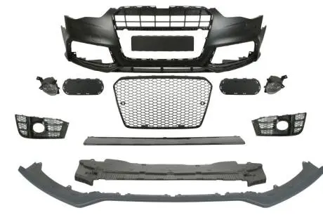 Бампер (передн, RS Type, з решіткою, з отворами для омивача фар, з отворами для парктроніка, під фарбування) AUDI A5 8T 10.11-01.17 BLIC 5510000038903KP
