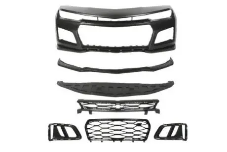 Бампер (передн, ZL1, з решіткою зі спойлером із монтажними кронштейнами, під фарбування) CHEVROLET CAMARO 01.16-12.18 BLIC 5510001196900KP