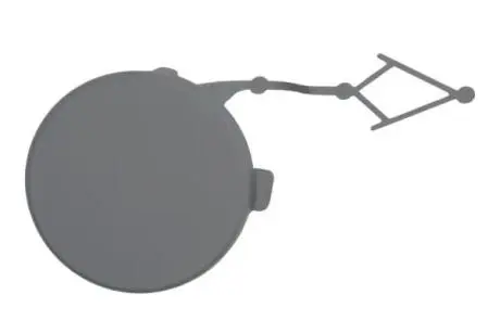 Заглушка буксирувального гака передн (пластик, під фарбування) VW ID.4 09.20- BLIC 5513-00-9584920P