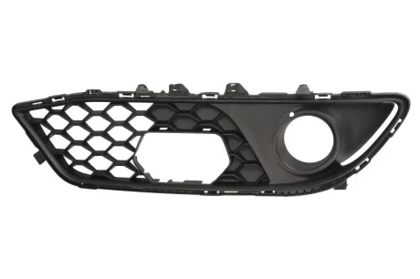 Решітка бампера передн Прав (з кріпленням радара, з отвором для галогенних фар, чорн) ALFA ROMEO GIULIA 10.15-01.23 BLIC 6502070106918P