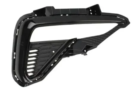 Решітка бампера передн Прав (з отворами для денних ходових вогнів, пластик, чорн глянець) KIA OPTIMA JF 03.18-12.19 BLIC 6502073223992P