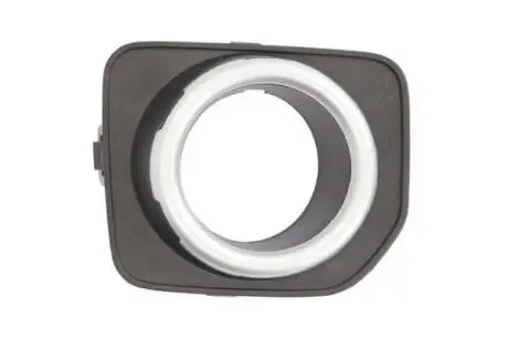 Решітка бампера передн Прав (срібна рамка, з отвором для галогенних фар, чорн) LAND ROVER DISCOVERY IV 09.09-12.18 01.14-12.15 BLIC 6502076490914P