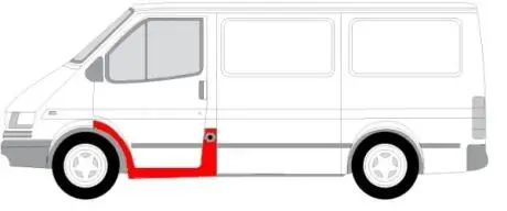 Арка пер. крыла с порогом 92-00, L BLIC 6505062515053P