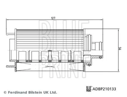 MG Оливний фільтр BLUE PRINT ADBP210133