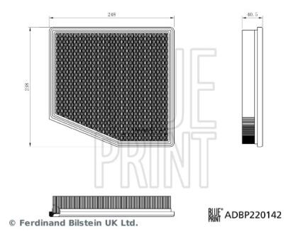 Фільтр повітряний BLUE PRINT ADBP220142
