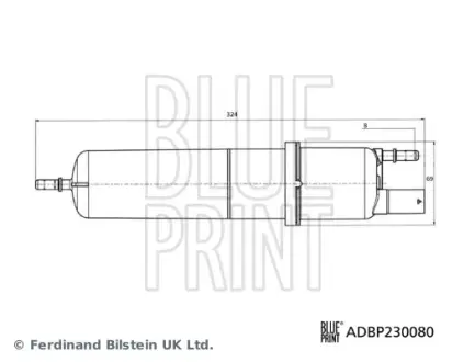 BMW Фільтр палива 3 (G20, G80, G28) 318 d 19-20 BLUE PRINT ADBP230080