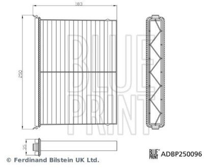 Фільтр салону BLUE PRINT ADBP250096