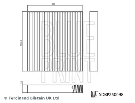Автозапчасть BLUE PRINT ADBP250098 (фото 1)