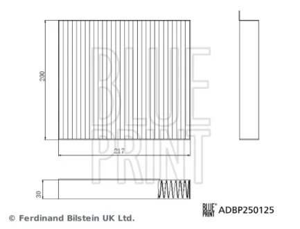 Автозапчасть BLUE PRINT ADBP250125