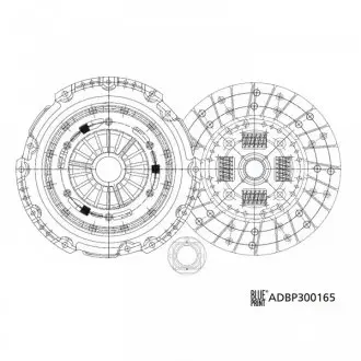 Комплект сцепления (с упорным подшипником) BLUE PRINT ADBP300165
