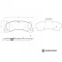 Комплект гальмівних колодок передн, PORSCHE 911, 911 TARGA, BOXSTER SPYDER 3.8 05.11-12.19 BLUE PRINT ADBP420060 (фото 2)