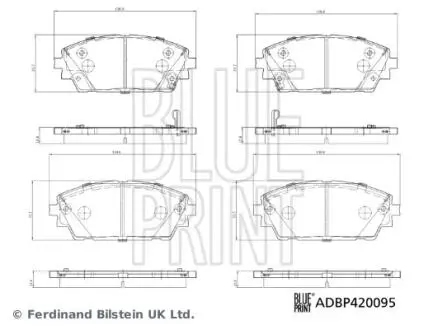 Колодки гальмівні (передні) Mazda 3 19- BLUE PRINT ADBP420095