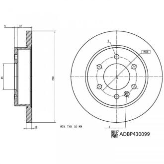 Автозапчасть BLUE PRINT ADBP430099