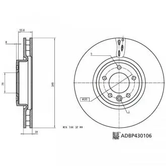 Автозапчасть BLUE PRINT ADBP430106