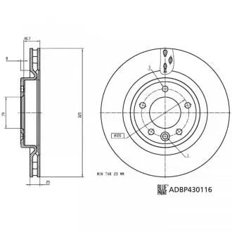Автозапчасть BLUE PRINT ADBP430116