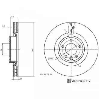 Автозапчасть BLUE PRINT ADBP430117