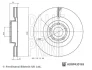 Диск гальмівний передн Лів/Прав FORD FOCUS IV, KUGA III 2.0D/2.3/2.5H 04.19- BLUE PRINT ADBP430165 (фото 1)