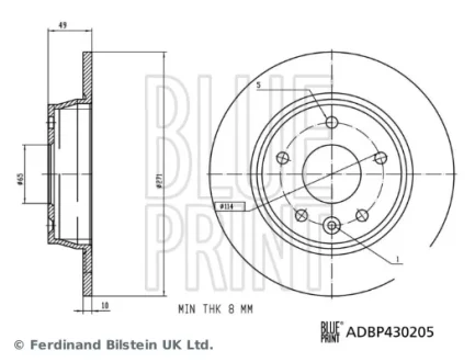 Автозапчасть BLUE PRINT ADBP430205