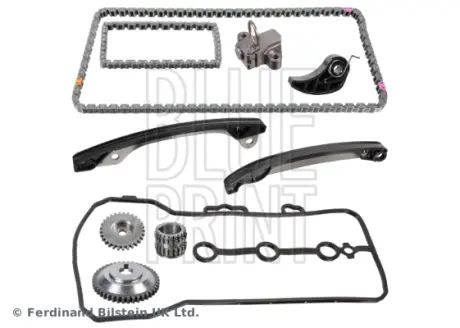 Комплект ГРМ (ланцюг + шестерня) DACIA DUSTER, LODGY, NISSAN MICRA IV, NOTE, QASHQAI I 1.0-1.6LPG 02.07- BLUE PRINT ADBP730010