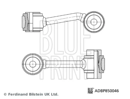 Стійка стабілізатора задн Лів/Прав 100mm OPEL INSIGNIA B, INSIGNIA B COUNTRY, INSIGNIA B GRAND SPORT 1.5-2.0D 03.17- BLUE PRINT ADBP850046