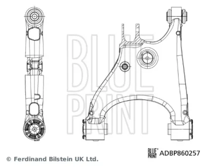 Важіль підвіски,задня вісь Лів/Прав (нижн) TESLA MODEL S, MODEL X Electric 09.12- BLUE PRINT ADBP860257