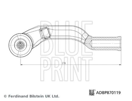 RENAULT Наконечник рульової тяги передн. лів. CAPTUR II 19- BLUE PRINT ADBP870119