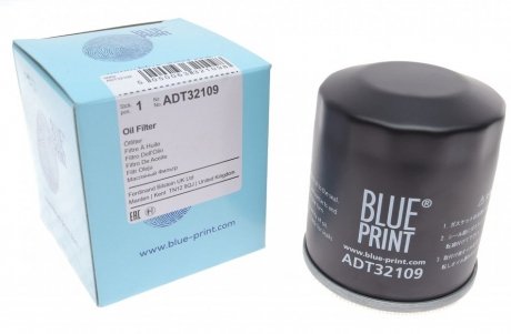 Фильтр масляный Toyota RAV4 1.8/2.0 16V 94- (h=76 мм) BLUE PRINT ADT32109 (фото 1)
