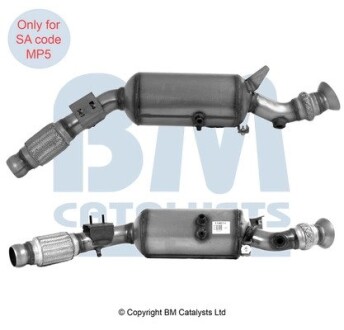 Фільтр сажевий MB Sprinter (906) OM651 09-15 (Євро 5) BM CATALYSTS BM11461H