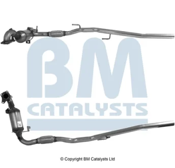 Каталізатор EURO 5 AUDI A1, SEAT IBIZA IV, IBIZA IV SC, IBIZA IV ST, TOLEDO IV, SKODA FABIA II, RAPID, ROOMSTER, ROOMSTER PRAKTIK, VW POLO V 1.2 11.09-05.22 BM CATALYSTS BM91722H