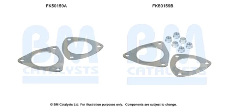 Монтажний елемент випускної системи (монтажний комплект) підходить до BM50159 OPEL ASTRA H, ASTRA H GTC, ASTRA H/KOMBI, ZAFIRA B 1.9D 04.04-04.15 BM CATALYSTS FK50159