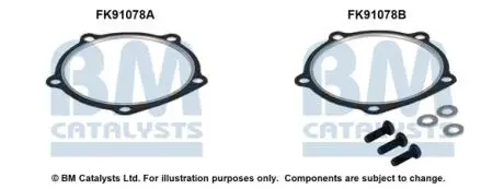 Монтажний елемент випускної системи (монтажний комплект) підходить до BM91078 BM91078H HYUNDAI SANTA FÉ I, TRAJET KIA MAGENTIS I 2.0/2.4 03.00-07.08 BM CATALYSTS FK91078