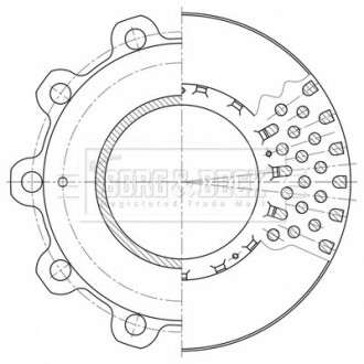 Гальмiвнi диски BORG & BECK BBD32607