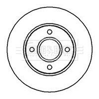 Гальмівний диск BORG & BECK BBD4983