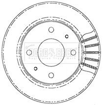 Гальмівний диск BORG & BECK BBD5007