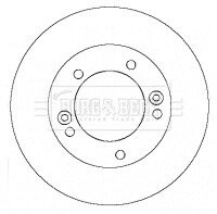 Тормозной диск BORG & BECK BBD5132