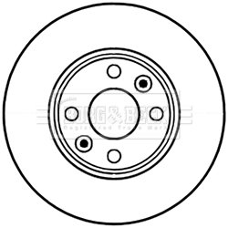 Гальмівний диск BORG & BECK BBD5226