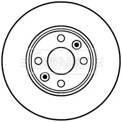 Гальмівний диск BORG & BECK BBD5226