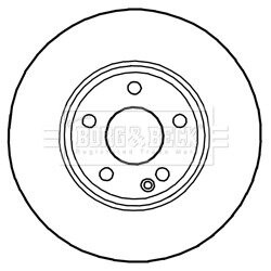 Гальмівний диск BORG & BECK BBD5268