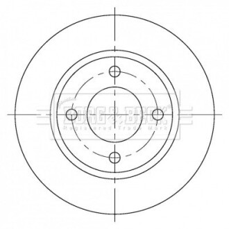 Гальмівний диск BORG & BECK BBD5376