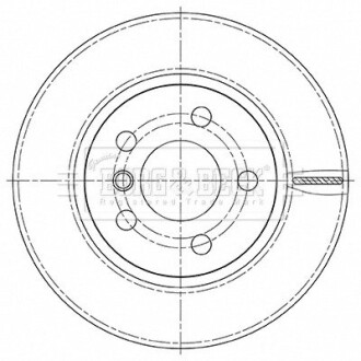 Диск гальмівний (передній) BMW i3 (I01) 13- (280x20) BORG & BECK BBD5494