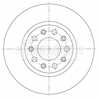 Гальмiвнi диски BORG & BECK BBD5523